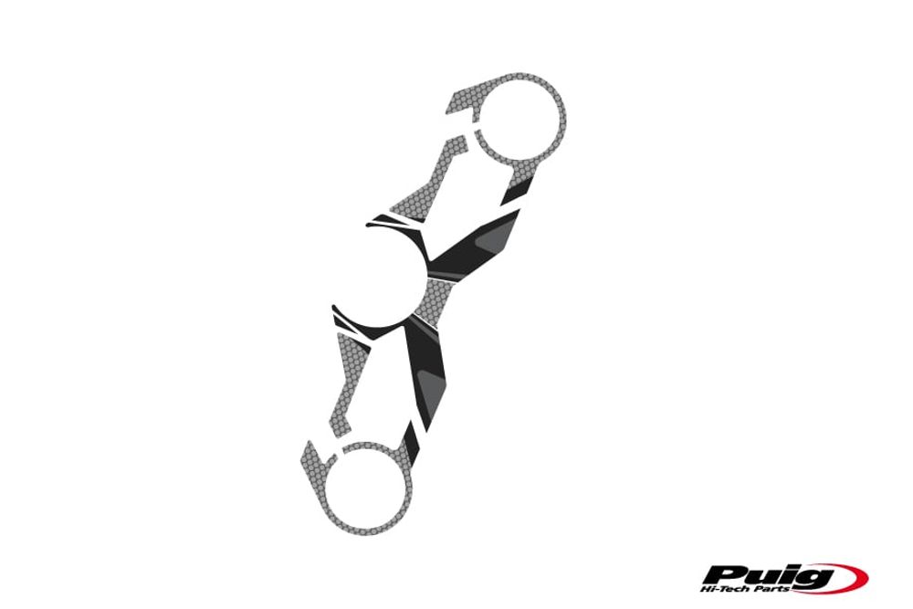 PUIG 8320U Radikal Yoke Protector passend fuer KAWASAKI NINJA 125 Grau