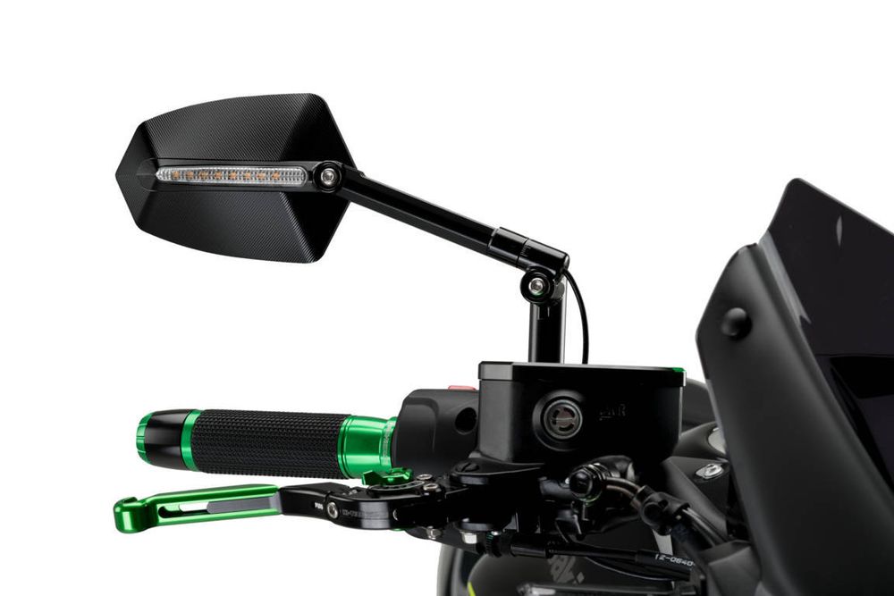 PUIG 015NN GTI Rückspiegel passend fuer KAWASAKI Z750 Schwarz