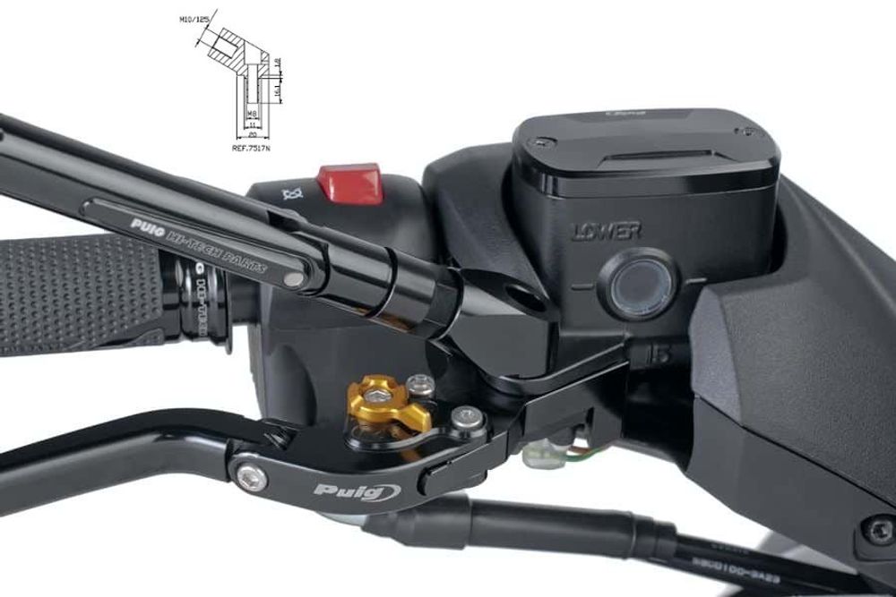 PUIG 7517N Z2 Rückspiegel passend fuer YAMAHA T-MAX 530 Schwarz