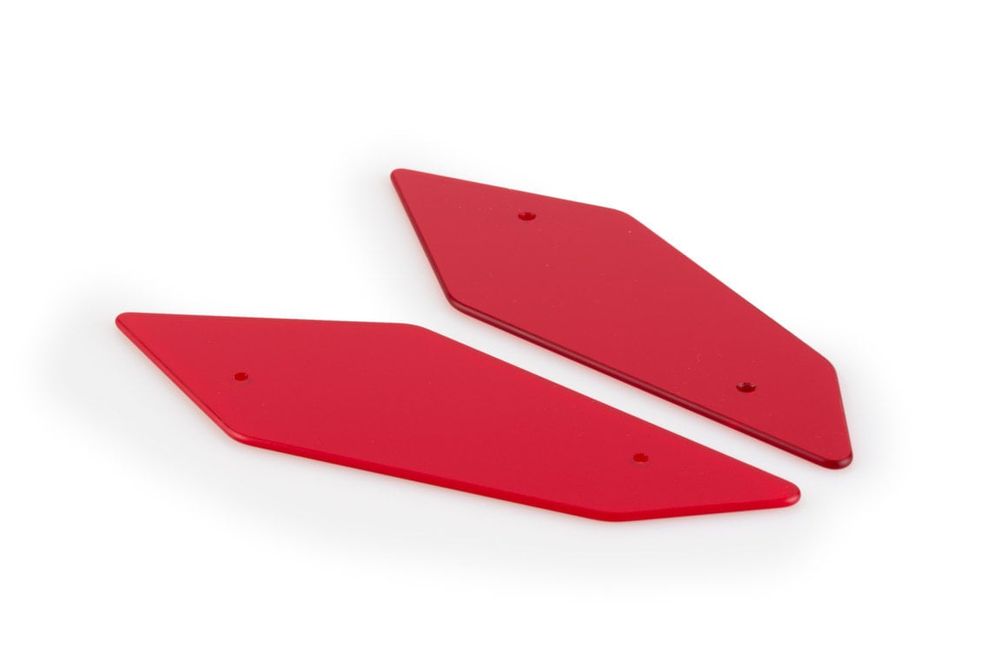 PUIG 20329R Naked Side Spoiler passend fuer UNIVERSAL UNIVERSAL Rot