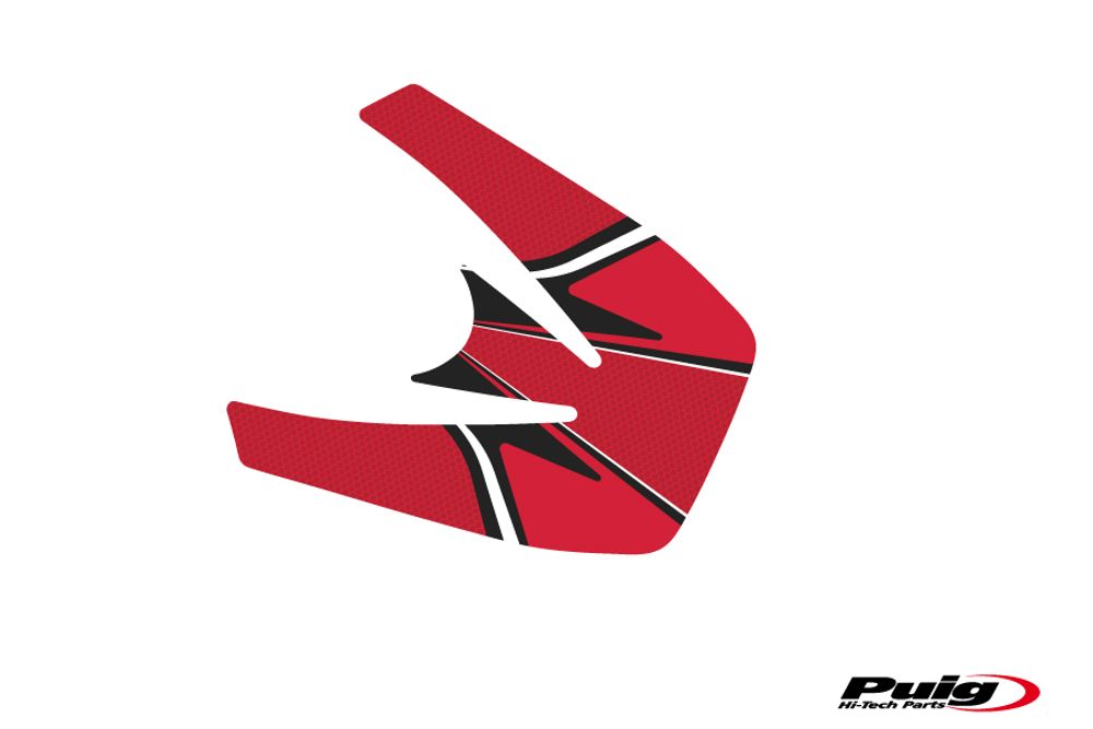 PUIG 6987R Radikal Yoke Protector passend fuer APRILIA SHIVER 750 Rot
