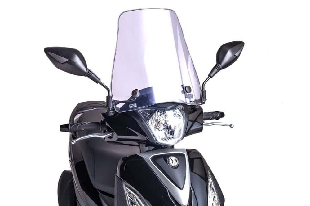 PUIG 8180W Rollerscheibe Urban passend fuer SYM FIDDLE II 50 4T AC E2 Transparent