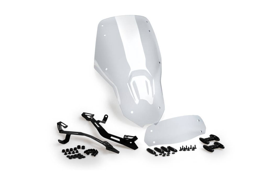 PUIG 21739W Tourenscheibe mit Spoilerscheibe  passend fuer HONDA CRF1100L AFRICA TWIN ADVENTURE SPORTS Transparent