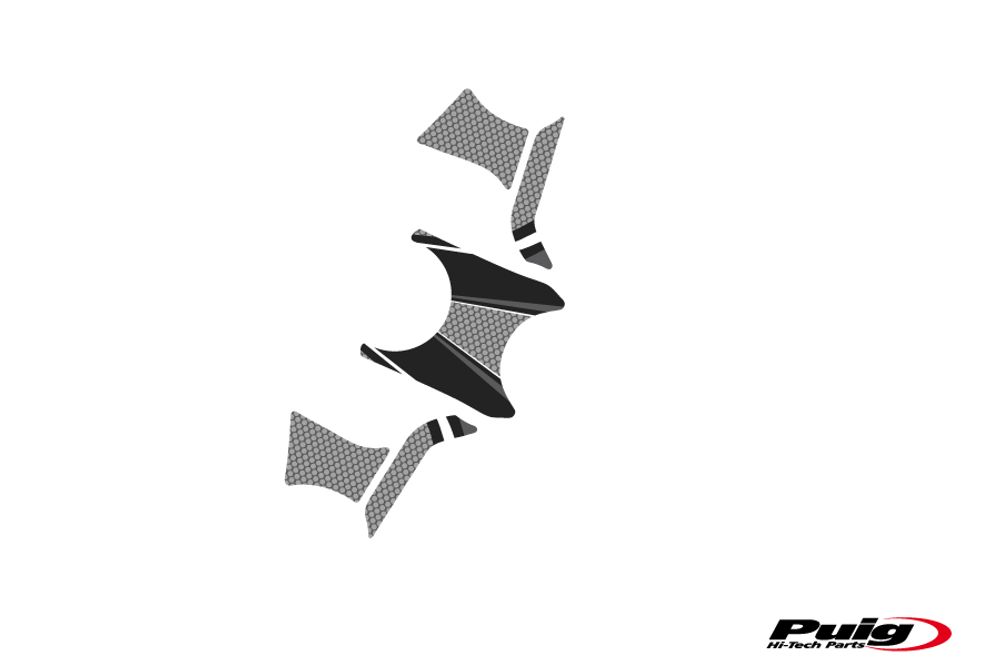PUIG 6984U Radikal Yoke Protector passend fuer BMW R1200GS Grau