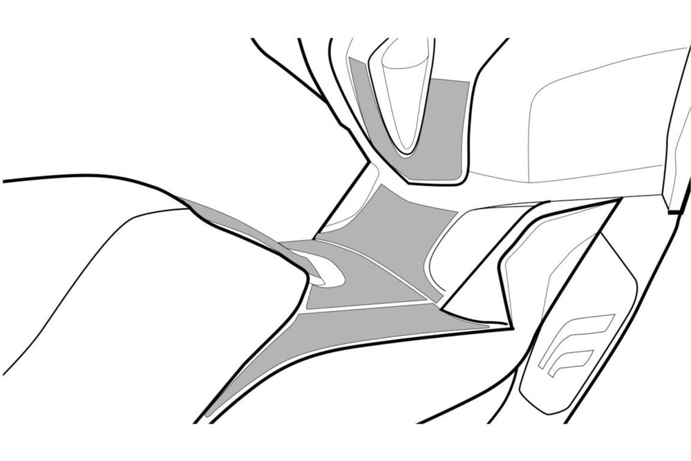 PUIG 9951N Scratch Saver Tankprotektor passend fuer BMW C650 GT Schwarz