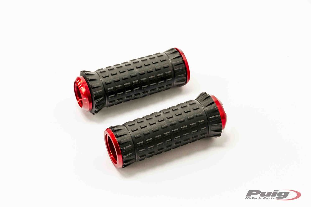 PUIG 9193R R-Fighter S Fußrasten passend fuer YAMAHA T-MAX 560 TECH MAX Rot