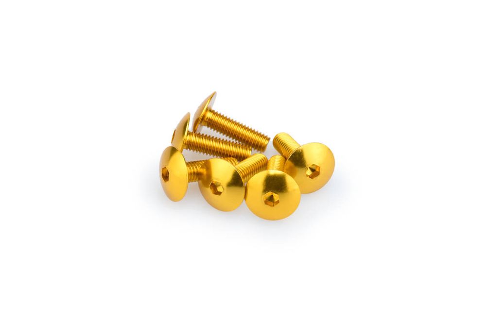 PUIG 0657G Muttern aus Anodisierten Aluminium passend fuer UNIVERSAL UNIVERSAL Gelb