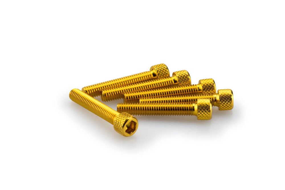 PUIG 0346G Muttern aus Anodisierten Aluminium passend fuer UNIVERSAL UNIVERSAL Gelb