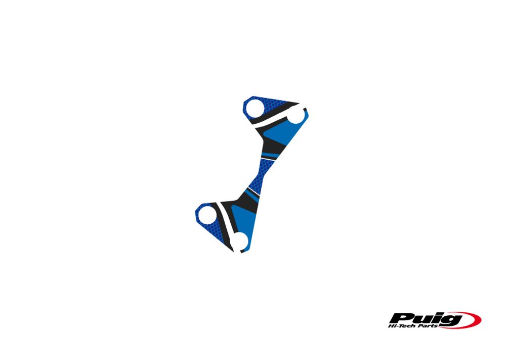 PUIG 6952A Radikal Yoke Protector passend fuer KAWASAKI Z1000 Blau