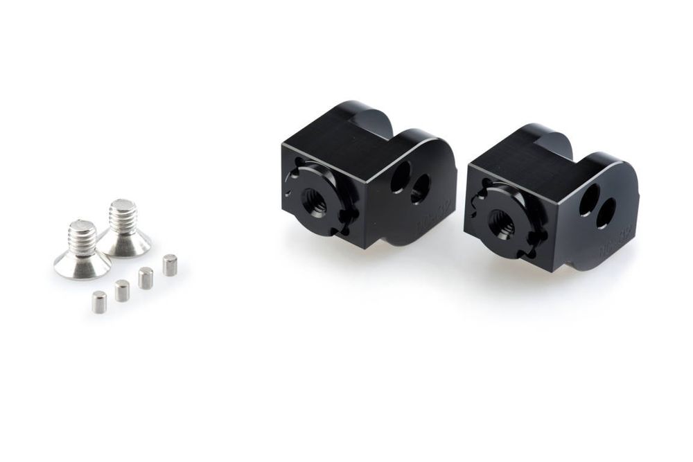 PUIG 20242N Vintage Fußrasten passend fuer DUCATI SCRAMBLER ICON Schwarz