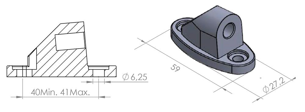 PUIG 9576N Explorer Rückspiegel passend fuer HONDA CBR500R Schwarz