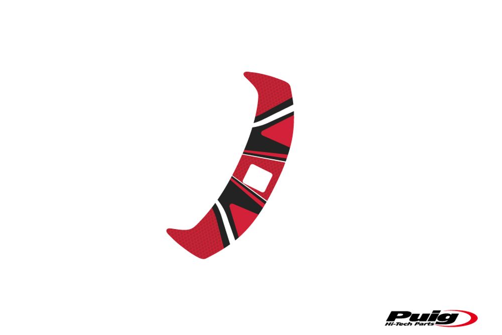 PUIG 6991R Radikal Yoke Protector passend fuer SUZUKI GSR600 Rot