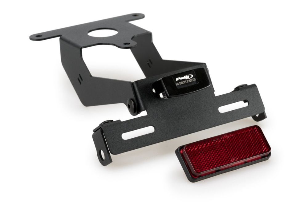 PUIG 5738N Kennzeichenhalters passend fuer MV AGUSTA BRUTALE 990 RR Schwarz