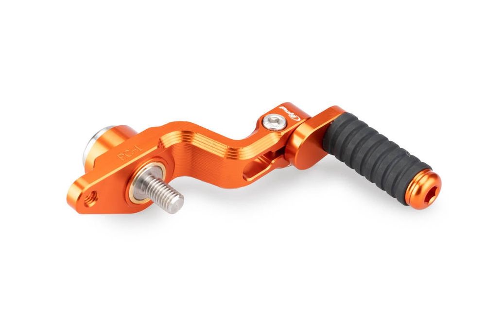 PUIG 21469T Verstellbares Gangschaltpedal passend fuer YAMAHA MT-09 Orange