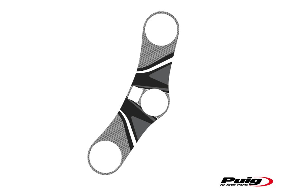 PUIG 6970U Radikal Yoke Protector passend fuer HONDA CBR600RR Grau