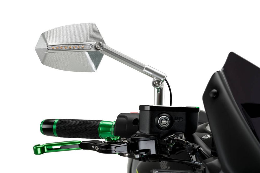 PUIG 015DD GTI Rückspiegel passend fuer KAWASAKI Z750 Aluminium