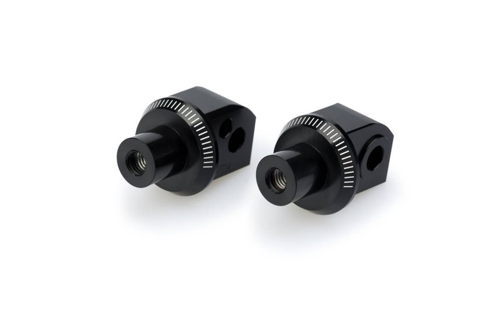 PUIG 9697N Vintage Fußrasten passend fuer BENELLI LEONCINO 500 Schwarz