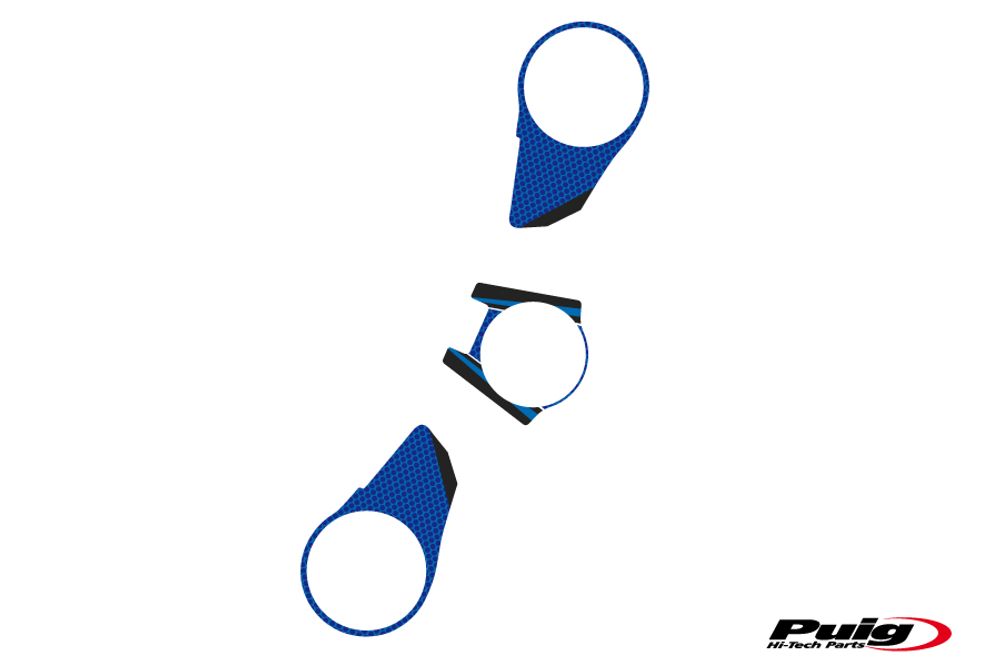PUIG 9172A Radikal Yoke Protector passend fuer APRILIA RSV4 R Blau