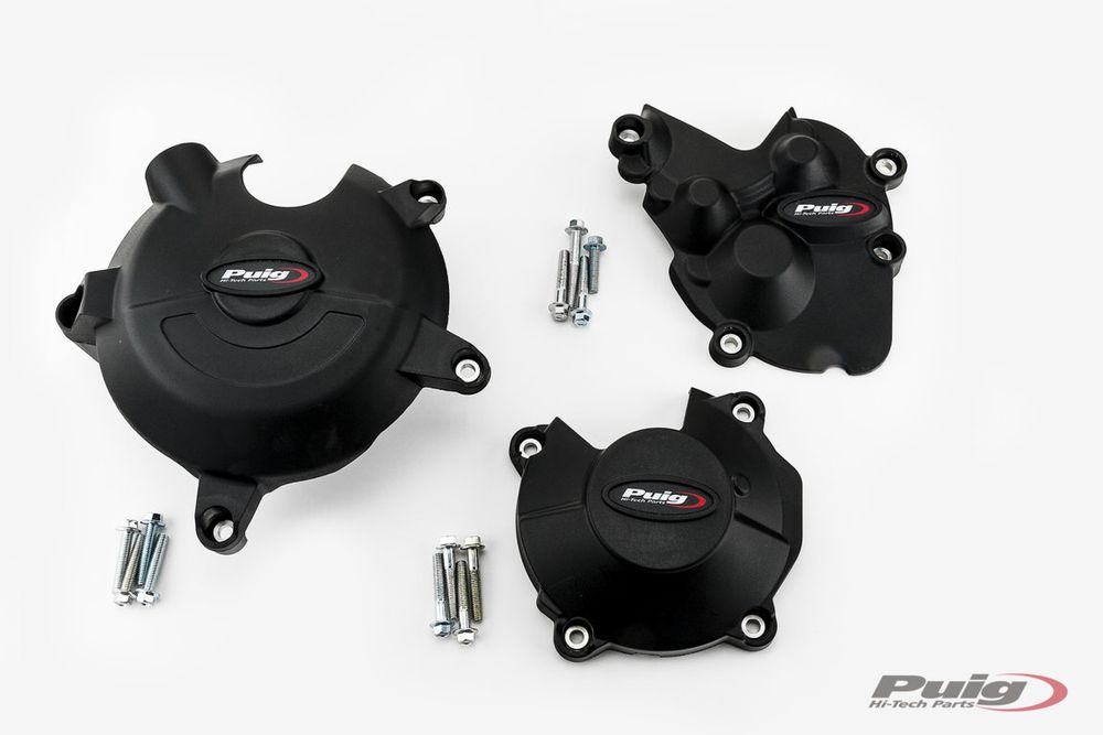 PUIG 21513N Motorschutzhauben Track für Championship passend fuer KAWASAKI ZX-6R 636 NINJA Schwarz