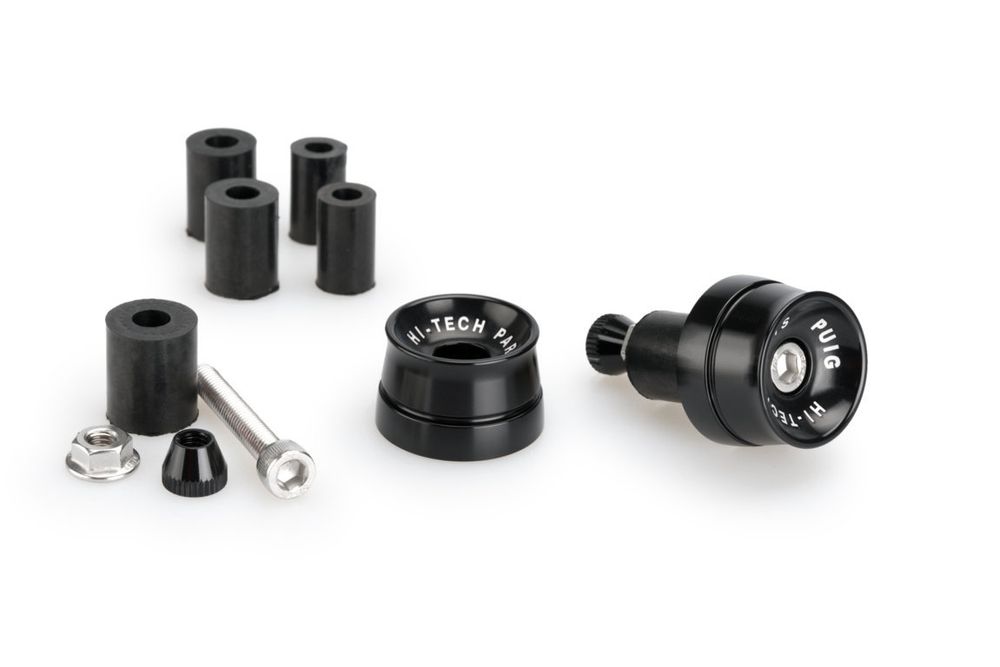 PUIG 21016N Lenkerenden Speed passend fuer KTM 125 DUKE Schwarz