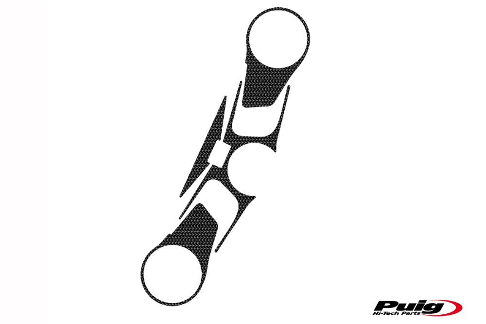 PUIG 7457U Naked Yoke Protector passend fuer APRILIA RSV4 Grau