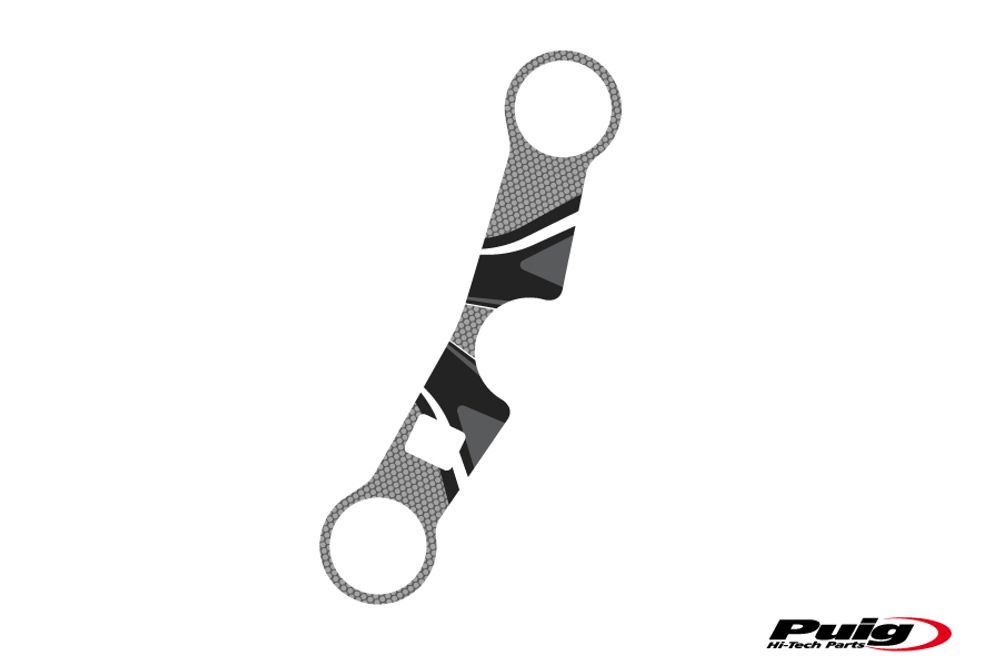 PUIG 6934U Radikal Yoke Protector passend fuer SUZUKI SV650S Grau