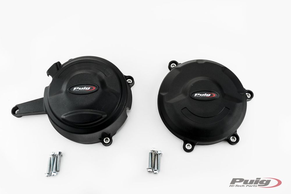 PUIG 21504N Motorschutzhauben Track für Championship passend fuer DUCATI 1199 PANIGALE Schwarz