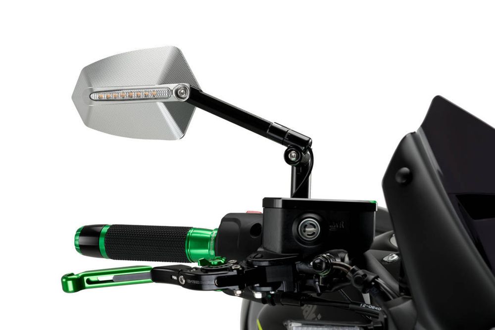 PUIG 015ND GTI Rückspiegel passend fuer KAWASAKI Z750 Aluminium