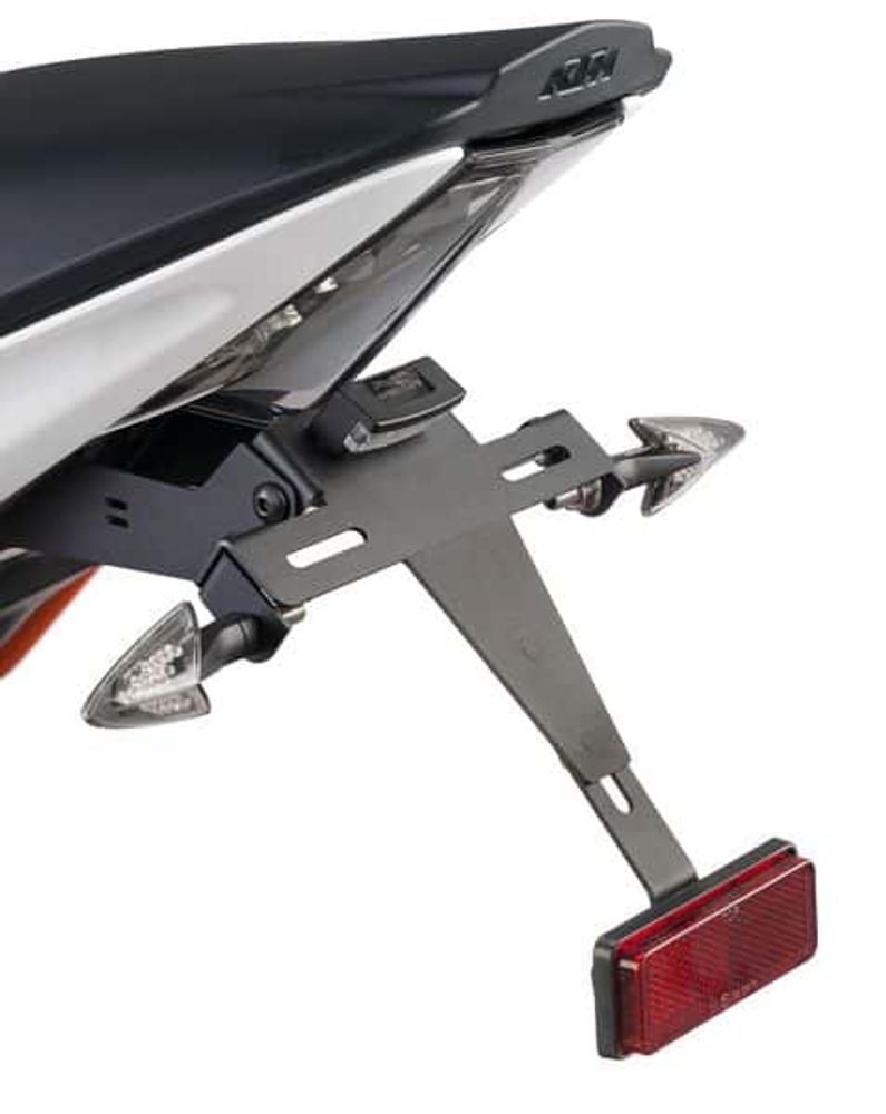 PUIG 7107N Kennzeichenhalters passend fuer KTM RC125 Schwarz