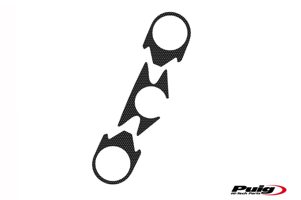 PUIG 7415U Naked Yoke Protector passend fuer KAWASAKI ZX-6R NINJA Grau