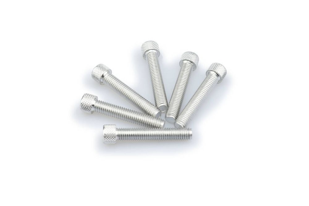 PUIG 0516P Muttern aus Anodisierten Aluminium passend fuer UNIVERSAL UNIVERSAL Silber