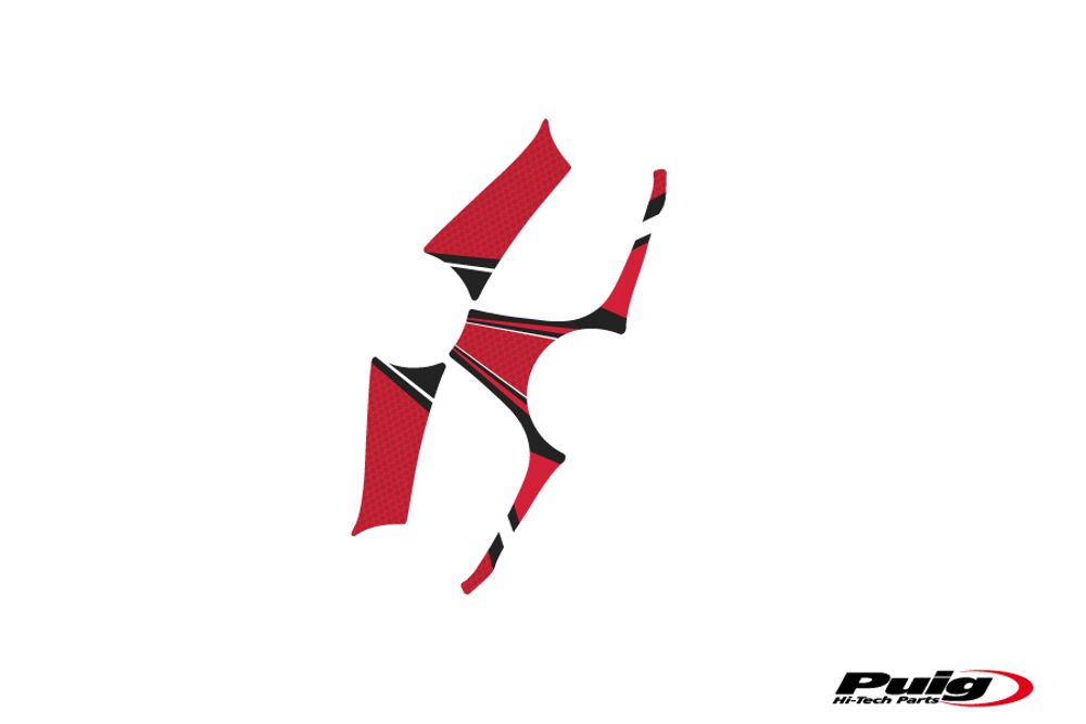 PUIG 6985R Radikal Yoke Protector passend fuer BMW F800 S Rot