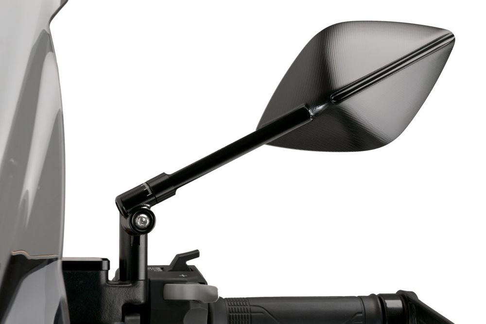 PUIG 21125N Rückspiegel Top-Tech I passend fuer KAWASAKI Z750 Schwarz