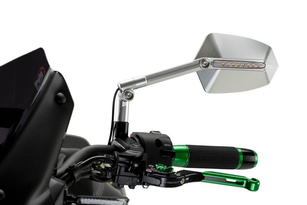 PUIG 016DD GTI Rückspiegel passend fuer KAWASAKI Z750 Aluminium