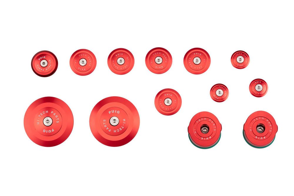 PUIG 21536R Alu Fahrgestellabdeckunge passend fuer BMW R1250R Rot