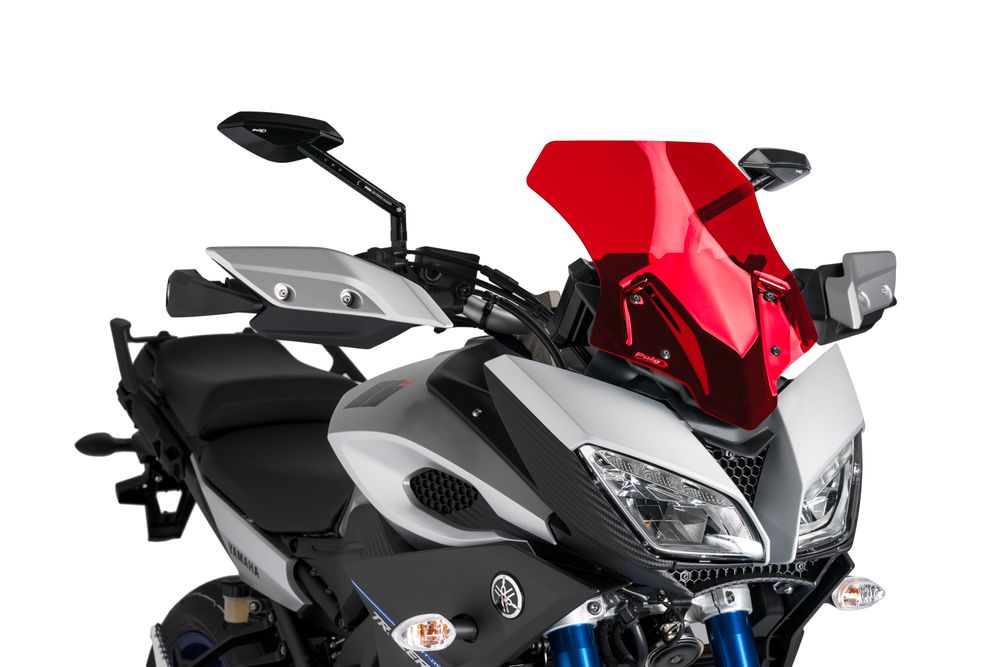PUIG 7645R Sportscheibe passend fuer YAMAHA MT-09 TRACER Rot