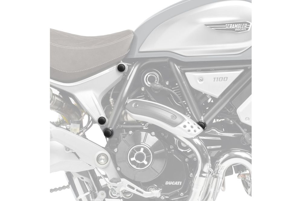 PUIG 3522N Verkleidungsaufsätzte passend fuer DUCATI SCRAMBLER 1100 Schwarz