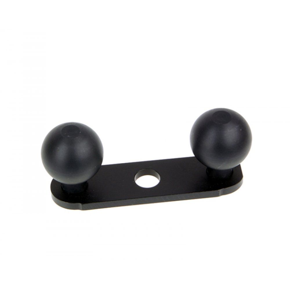 RA 1052 Doppel Halter Alu Kugelflex® mit 2 Kugeln zur Befestigung am Rückspiegel