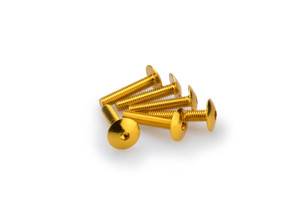 PUIG 3995G Muttern aus Anodisierten Aluminium passend fuer UNIVERSAL UNIVERSAL Gelb