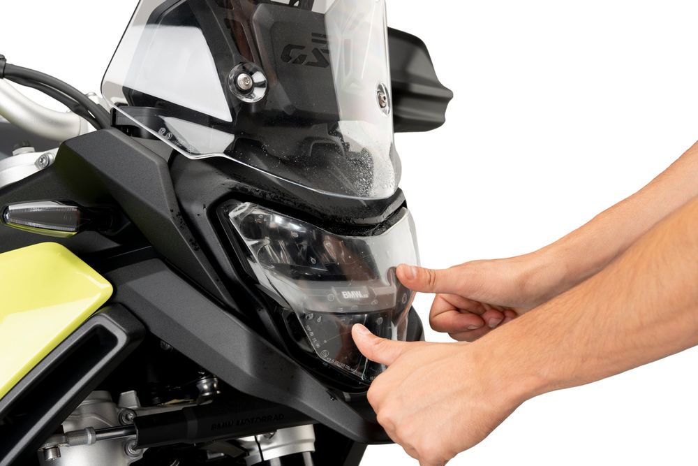 PUIG 22081W Scheinwerferschutz Adhere passend fuer BMW F900GS Transparent
