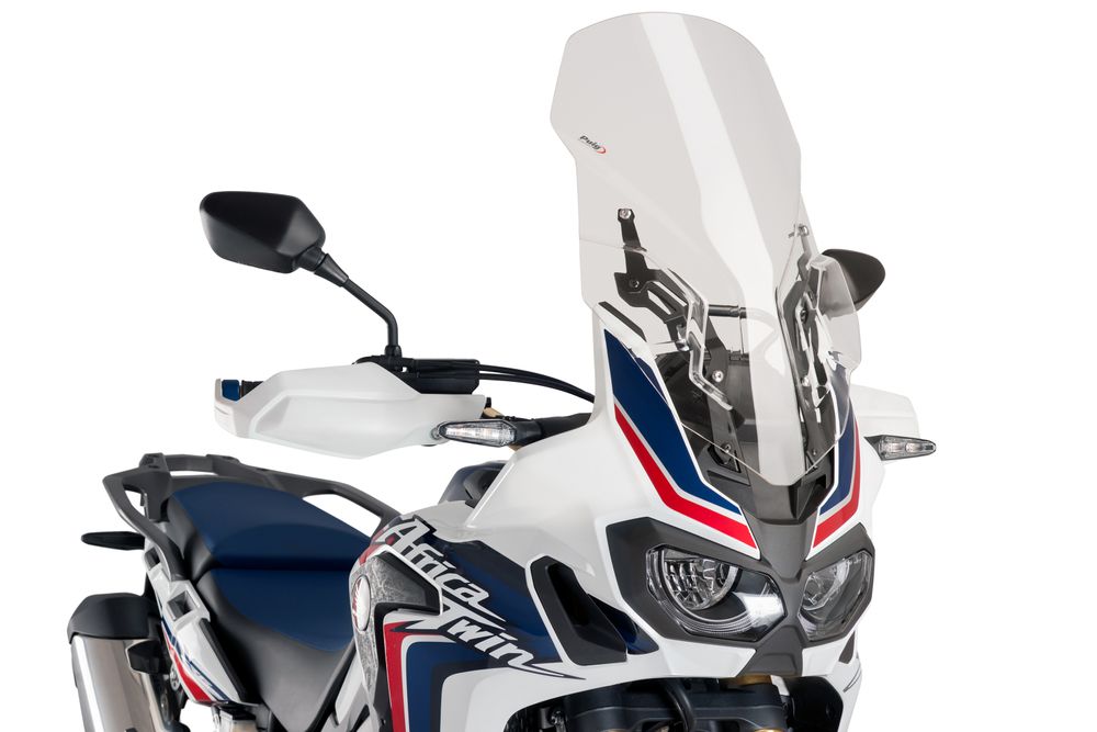 PUIG 9156W Verstellbare Scheibe passend fuer HONDA CRF1000L AFRICA TWIN Transparent