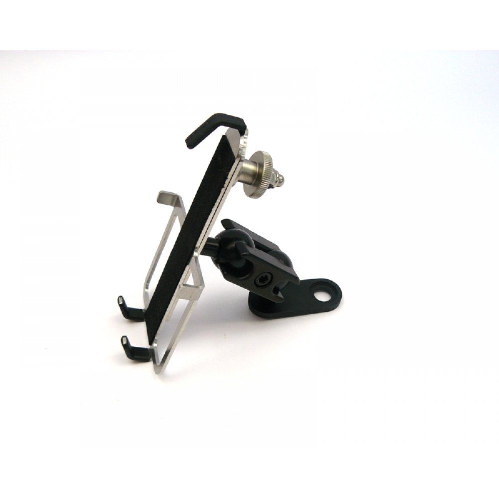 RA 6050-3 - 84 x 140-180 mm -50 Edelstahl Smartphone/Handy Halter Kugelflex® zu