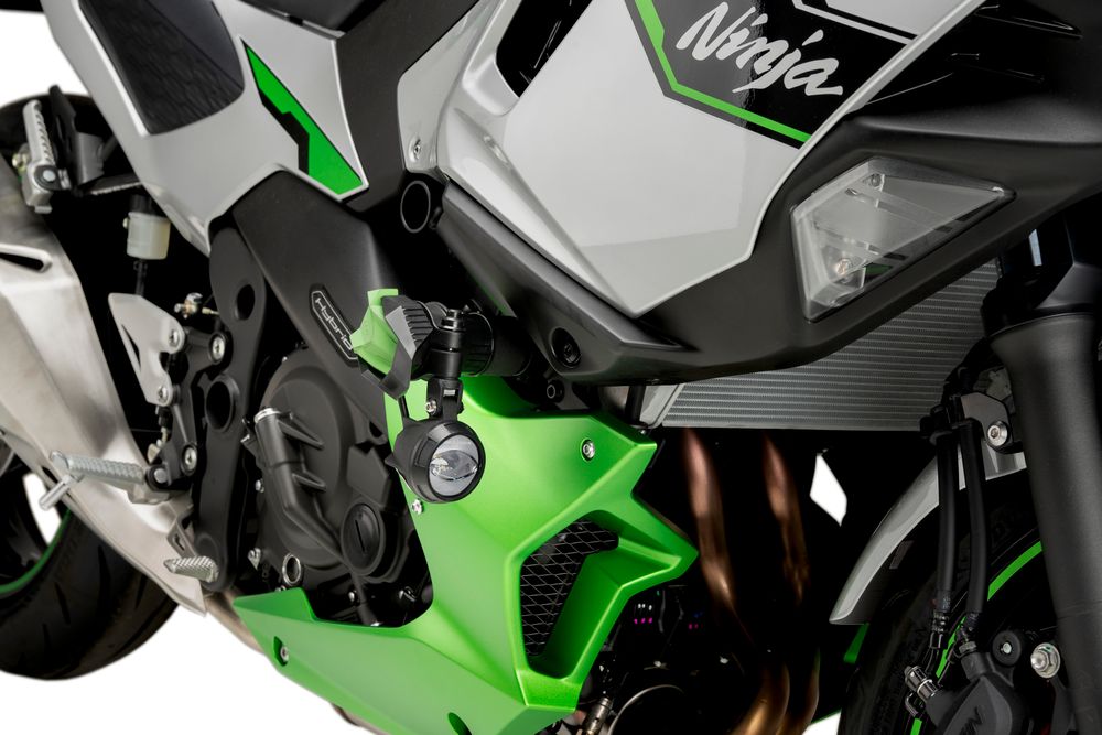 PUIG 22175N Sturzpads R19 passend fuer KAWASAKI NINJA 7 HYBRID Schwarz