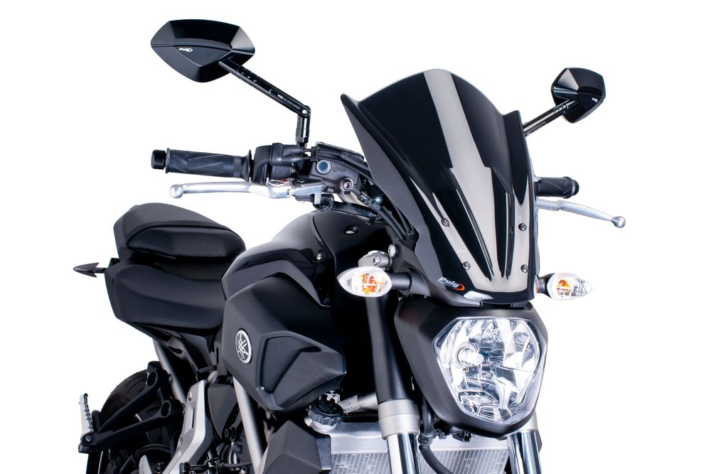 PUIG 7016N New Generation Touring passend fuer YAMAHA MT-07 Schwarz