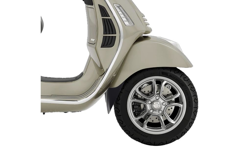 PUIG 22018N Verlängerung des vorderen Schutzblechs passend fuer VESPA GTS 125 Schwarz