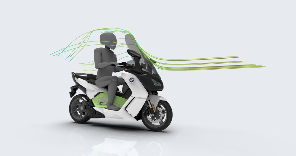 PUIG 1769W Windschutzscheibe V-Tech Line Touring passend fuer BMW C EVOLUTION Transparent