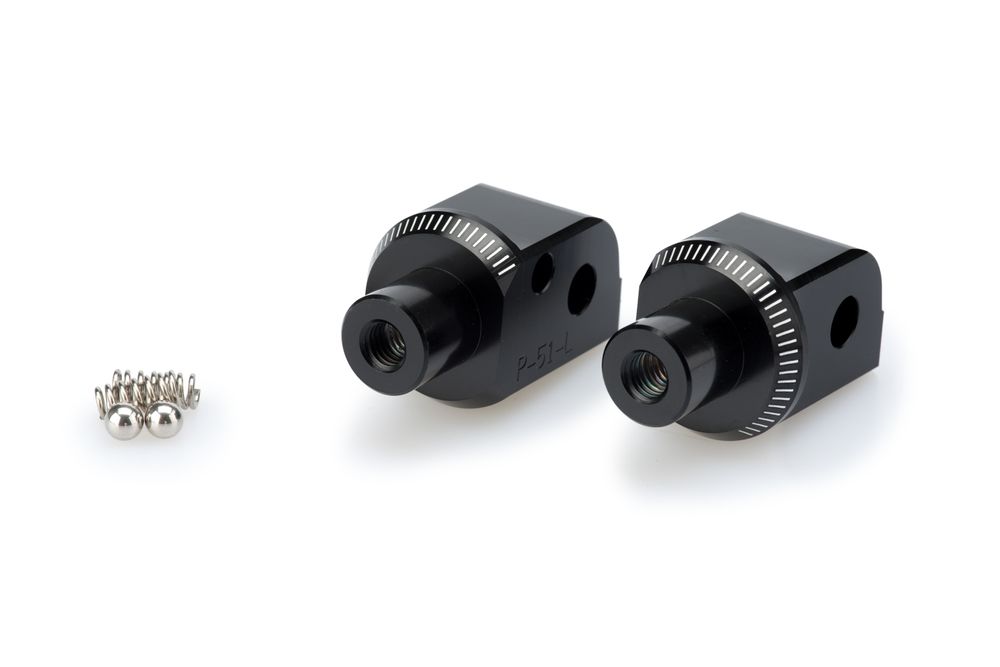 PUIG 9520N Vintage Fußrasten passend fuer KTM 125 DUKE Schwarz