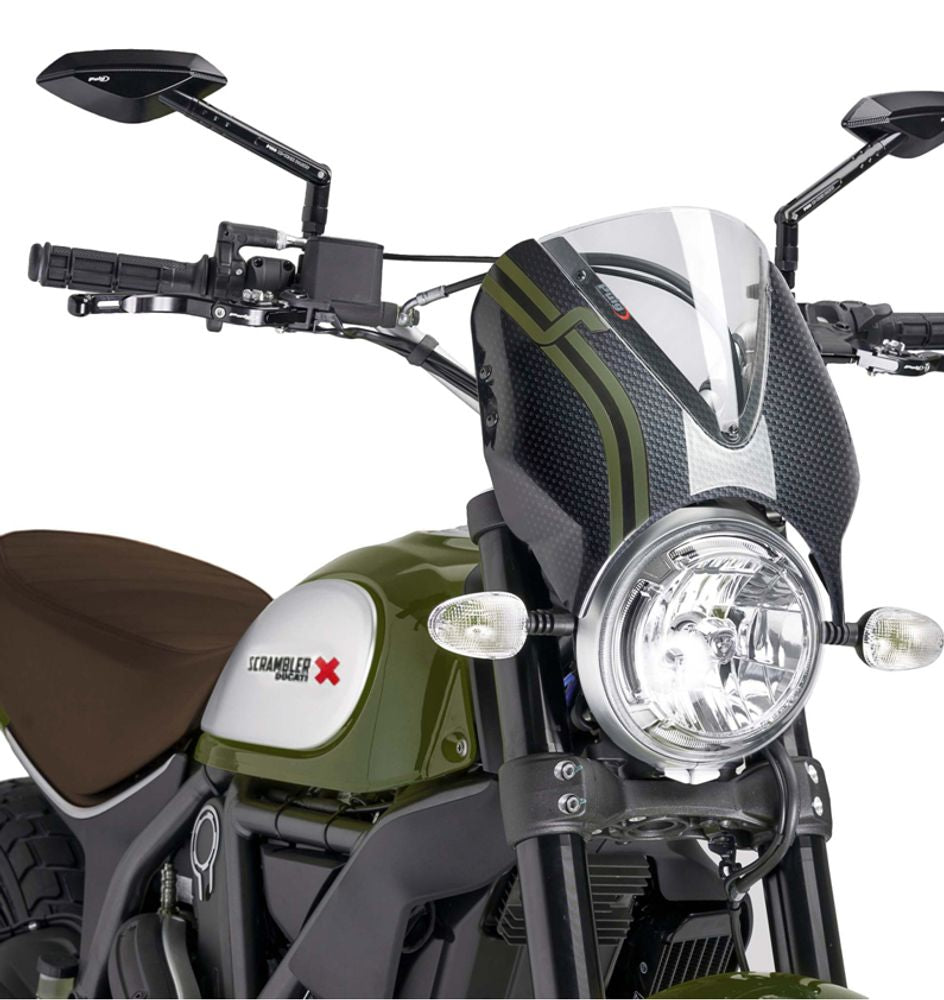 PUIG 8192W Retrovision passend fuer DUCATI SCRAMBLER ICON Transparent