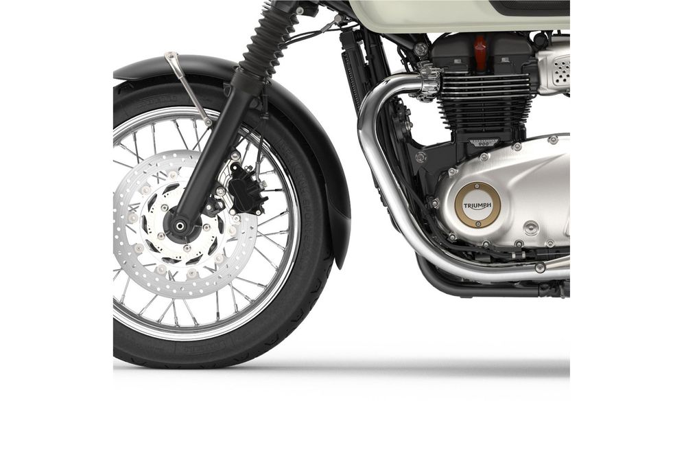 PUIG 9833N Verlängerung des vorderen Schutzblechs passend fuer TRIUMPH BONNEVILLE T120 Schwarz