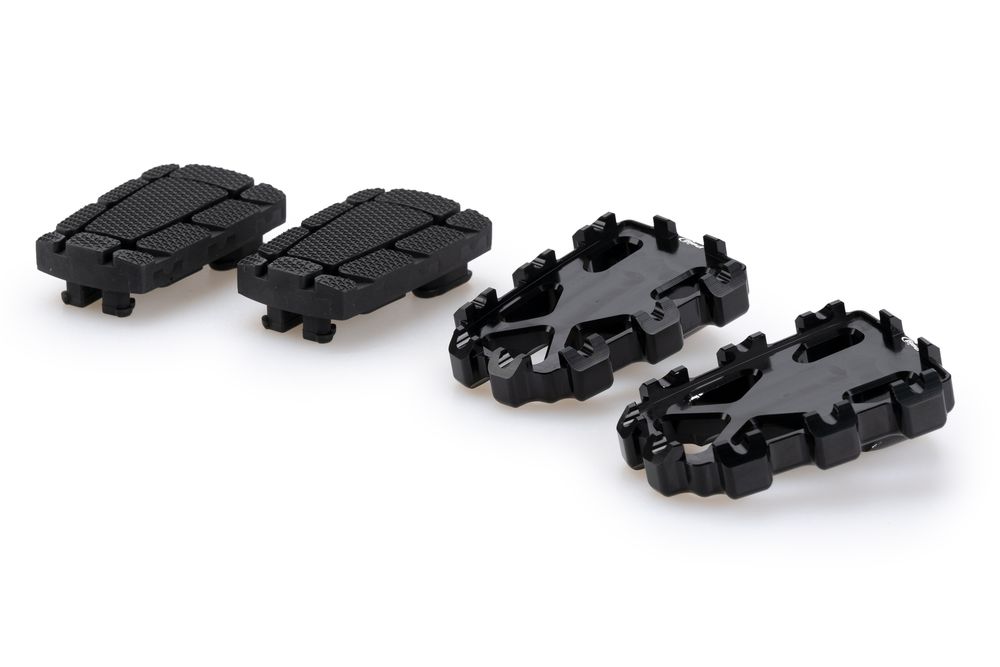 PUIG 20851N Enduro 2.0. Fussrasten passend fuer SUZUKI GSX-R750 Schwarz